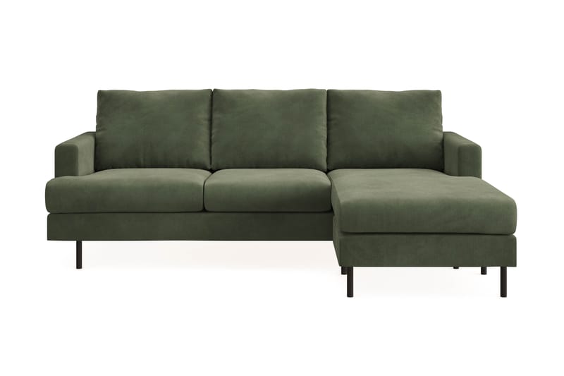Menard Compact 3-sits Högervänd L-formad Divansoffa i Manchester - Grön - Möbler - Vardagsrum - Soffor - Divansoffa & schäslong