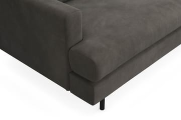 Menard Compact 3-sits Högervänd L-formad Divansoffa i Manchester - Mörkgrå - Möbler - Vardagsrum - Soffor - Divansoffa & schäslong