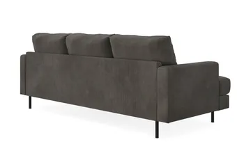 Menard Compact 3-sits Högervänd L-formad Divansoffa i Manchester - Mörkgrå - Möbler - Vardagsrum - Soffor - Divansoffa & schäslong