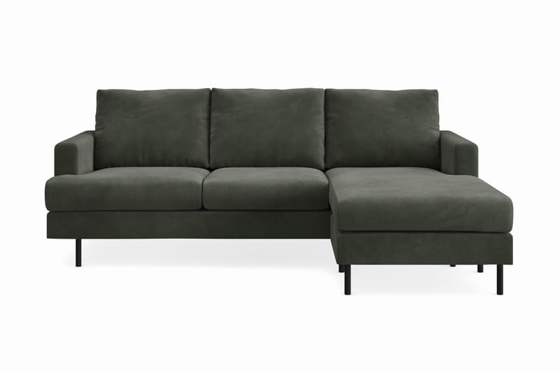 Menard Compact 3-sits Högervänd L-formad Divansoffa i Manchester - Mörkgrön - Möbler - Vardagsrum - Soffor - Divansoffa & schäslong