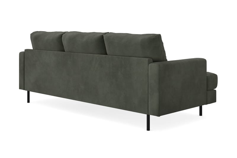 Menard Compact 3-sits Högervänd L-formad Divansoffa i Manchester - Mörkgrön - Möbler - Vardagsrum - Soffor - Divansoffa & schäslong