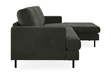Menard Compact 3-sits Högervänd L-formad Divansoffa i Manchester - Mörkgrön - Möbler - Vardagsrum - Soffor - Divansoffa & schäslong
