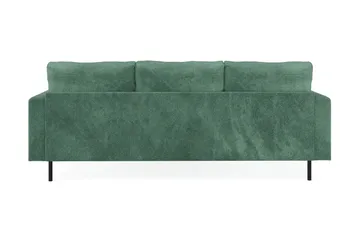 Menard Compact 3-sits Högervänd L-formad Divansoffa i Sammet - Mörkgrön - Möbler - Vardagsrum - Soffor - Divansoffa & schäslong