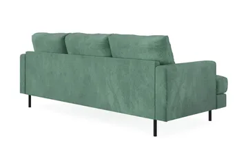 Menard Compact 3-sits Högervänd L-formad Divansoffa i Sammet - Mörkgrön - Möbler - Vardagsrum - Soffor - Divansoffa & schäslong