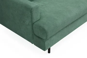Menard Compact 3-sits Högervänd L-formad Divansoffa i Sammet - Mörkgrön - Möbler - Vardagsrum - Soffor - Divansoffa & schäslong