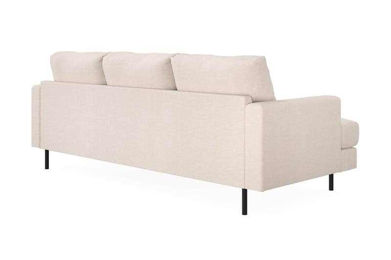 Menard Compact 3-sits Högervänd L-formad Divansoffa i Tyg - Beige - Möbler - Vardagsrum - Soffor - Divansoffa & schäslong