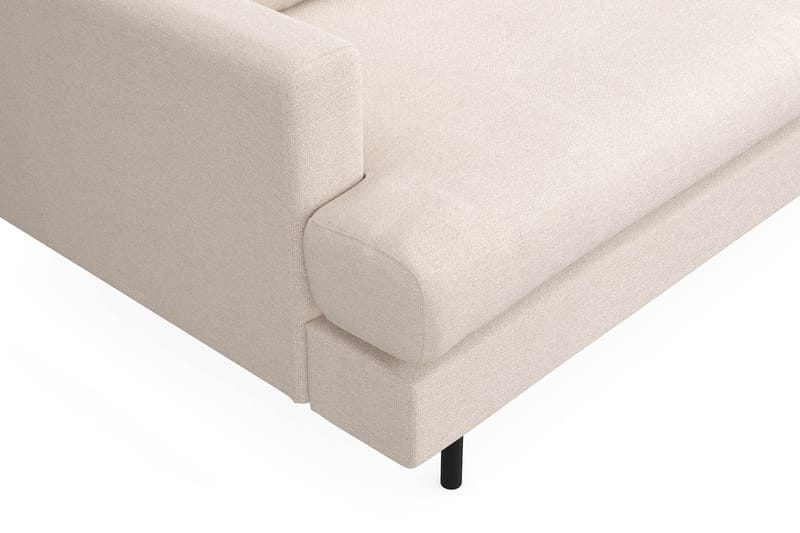 Menard Compact 3-sits Högervänd L-formad Divansoffa i Tyg - Beige - Möbler - Vardagsrum - Soffor - Divansoffa & schäslong