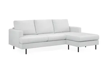 Menard Compact 3-sits Högervänd L-formad Divansoffa i Tyg - Ljusgrå - Möbler - Vardagsrum - Soffor - Divansoffa & schäslong