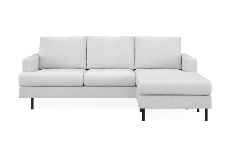 Menard Compact 3-sits Högervänd L-formad Divansoffa i Tyg - Ljusgrå - Möbler - Vardagsrum - Soffor - Divansoffa & schäslong