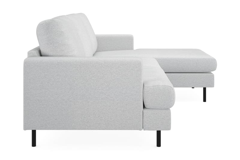 Menard Compact 3-sits Högervänd L-formad Divansoffa i Tyg - Ljusgrå - Möbler - Vardagsrum - Soffor - Divansoffa & schäslong