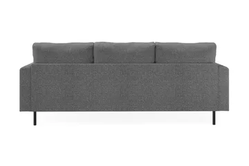 Menard Compact 3-sits Högervänd L-formad Divansoffa i Tyg - Mörkgrå - Möbler - Vardagsrum - Soffor - Divansoffa & schäslong