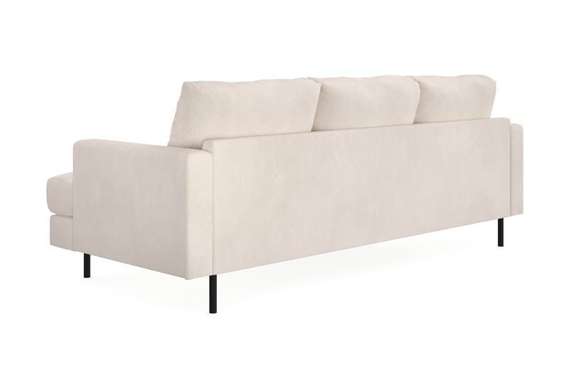 Menard Compact 3-sits Vänstervänd L-formad Divansoffa i Manchester - Beige - Möbler - Vardagsrum - Soffor - Divansoffa & schäslong