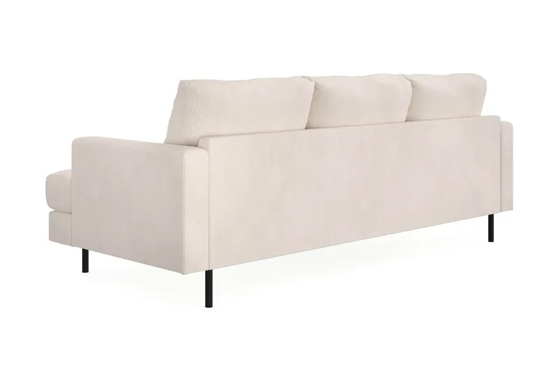 Menard Compact 3-sits Vänstervänd L-formad Divansoffa i Manchester - Beige - Möbler - Vardagsrum - Soffor - Divansoffa & schäslong