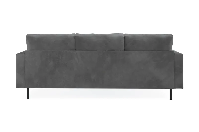 Menard Compact 3-sits Vänstervänd L-formad Divansoffa i Manchester - Grå - Möbler - Vardagsrum - Soffor - Divansoffa & schäslong