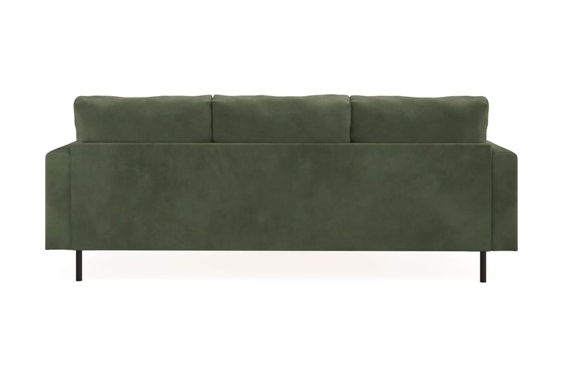 Menard Compact 3-sits Vänstervänd L-formad Divansoffa i Manchester - Grön - Möbler - Vardagsrum - Soffor - Divansoffa & schäslong