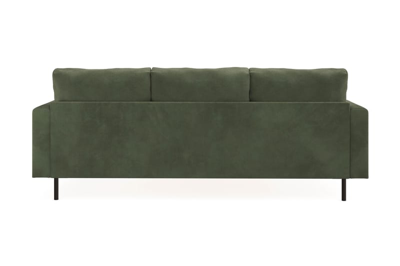 Menard Compact 3-sits Vänstervänd L-formad Divansoffa i Manchester - Grön - Möbler - Vardagsrum - Soffor - Divansoffa & schäslong
