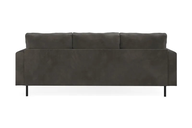 Menard Compact 3-sits Vänstervänd L-formad Divansoffa i Manchester - Mörkgrå - Möbler - Vardagsrum - Soffor - Divansoffa & schäslong