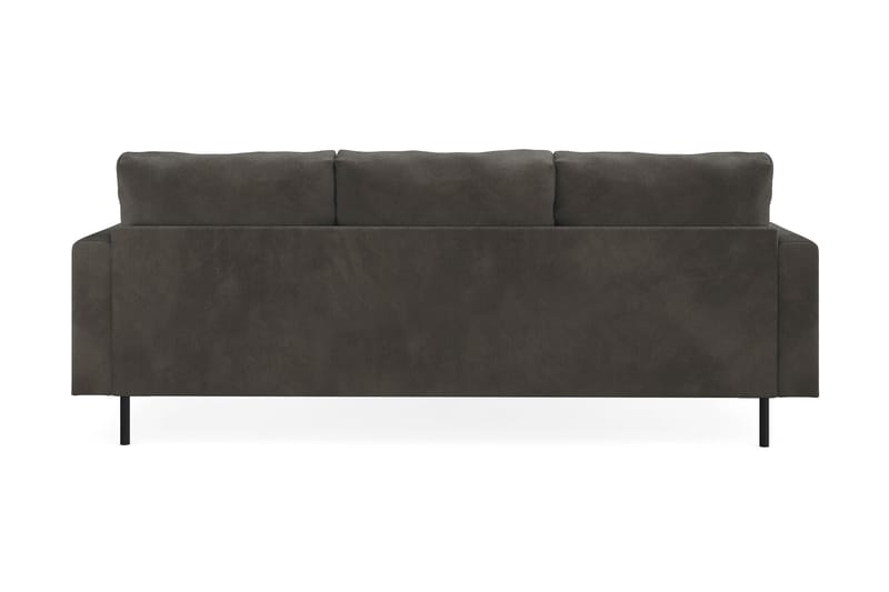 Menard Compact 3-sits Vänstervänd L-formad Divansoffa i Manchester - Mörkgrå - Möbler - Vardagsrum - Soffor - Divansoffa & schäslong