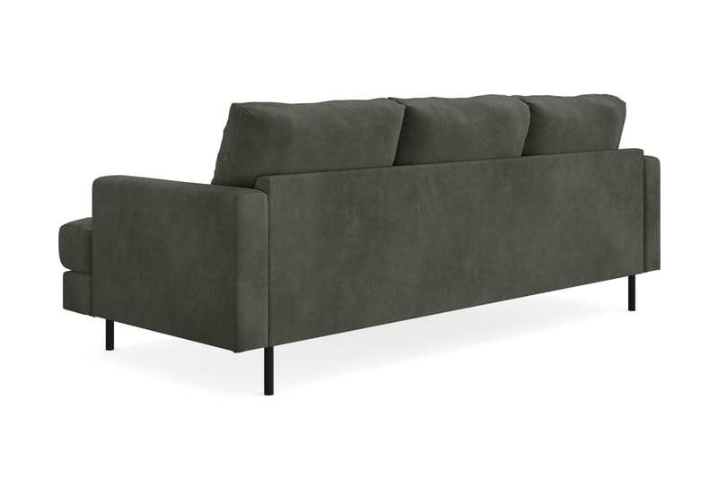 Menard Compact 3-sits Vänstervänd L-formad Divansoffa i Manchester - Mörkgrön - Möbler - Vardagsrum - Soffor - Divansoffa & schäslong