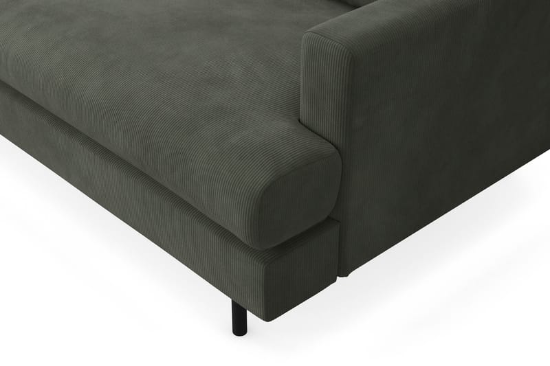 Menard Compact 3-sits Vänstervänd L-formad Divansoffa i Manchester - Mörkgrön - Möbler - Vardagsrum - Soffor - Divansoffa & schäslong