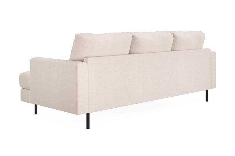 Menard Compact 3-sits Vänstervänd L-formad Divansoffa i Tyg - Beige - Möbler - Vardagsrum - Soffor - Divansoffa & schäslong