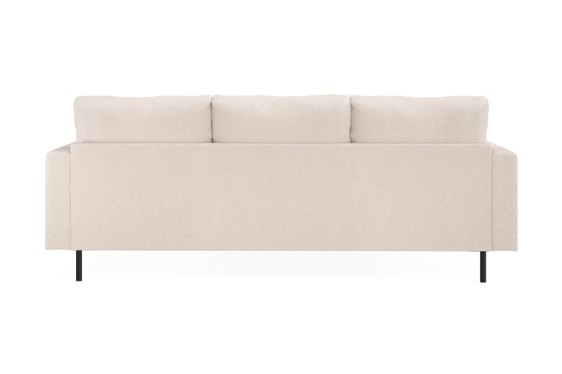 Menard Compact 3-sits Vänstervänd L-formad Divansoffa i Tyg - Beige - Möbler - Vardagsrum - Soffor - Divansoffa & schäslong