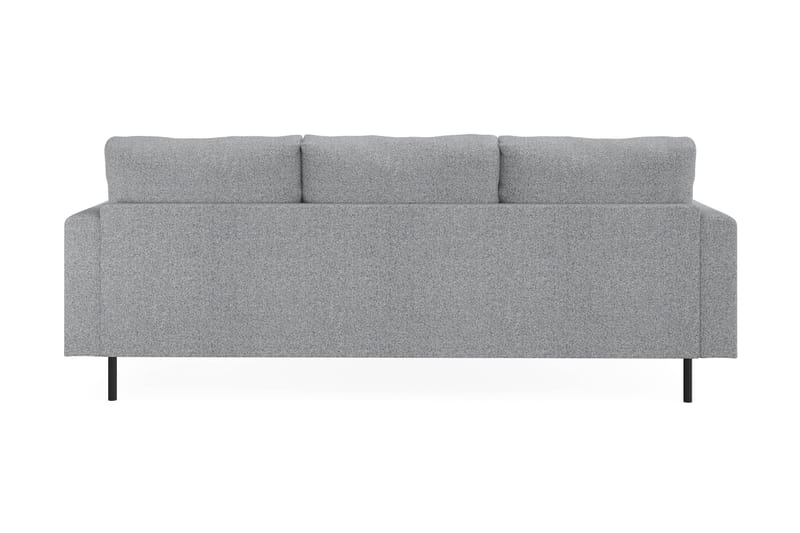 Menard Compact 3-sits Vänstervänd L-formad Divansoffa i Tyg - Grå - Möbler - Vardagsrum - Soffor - Divansoffa & schäslong