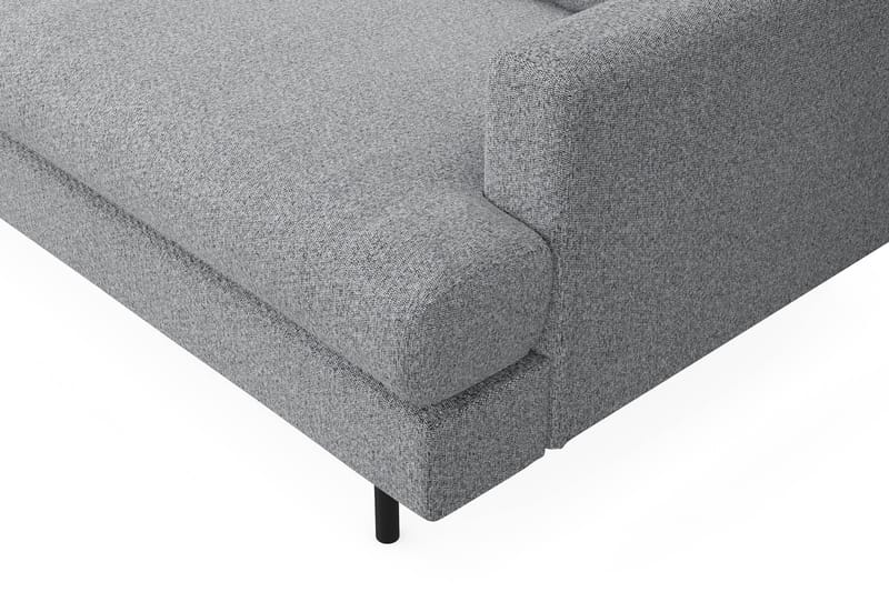 Menard Compact 3-sits Vänstervänd L-formad Divansoffa i Tyg - Grå - Möbler - Vardagsrum - Soffor - Divansoffa & schäslong