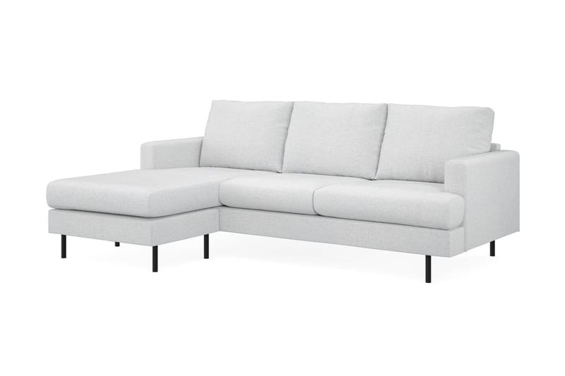 Menard Compact 3-sits Vänstervänd L-formad Divansoffa i Tyg - Ljusgrå - Möbler - Vardagsrum - Soffor - Divansoffa & schäslong