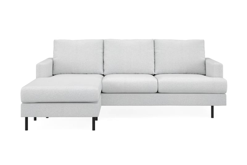 Menard Compact 3-sits Vänstervänd L-formad Divansoffa i Tyg - Ljusgrå - Möbler - Vardagsrum - Soffor - Divansoffa & schäslong
