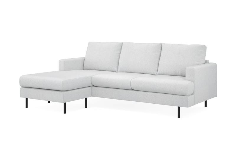 Menard Compact 3-sits Vänstervänd L-formad Divansoffa i Tyg - Ljusgrå - Möbler - Vardagsrum - Soffor - Divansoffa & schäslong