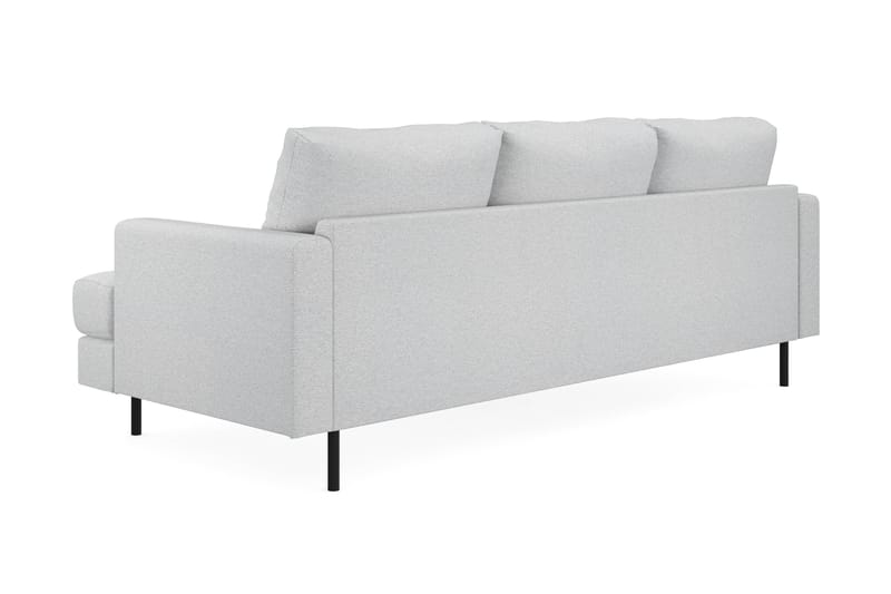 Menard Compact 3-sits Vänstervänd L-formad Divansoffa i Tyg - Ljusgrå - Möbler - Vardagsrum - Soffor - Divansoffa & schäslong