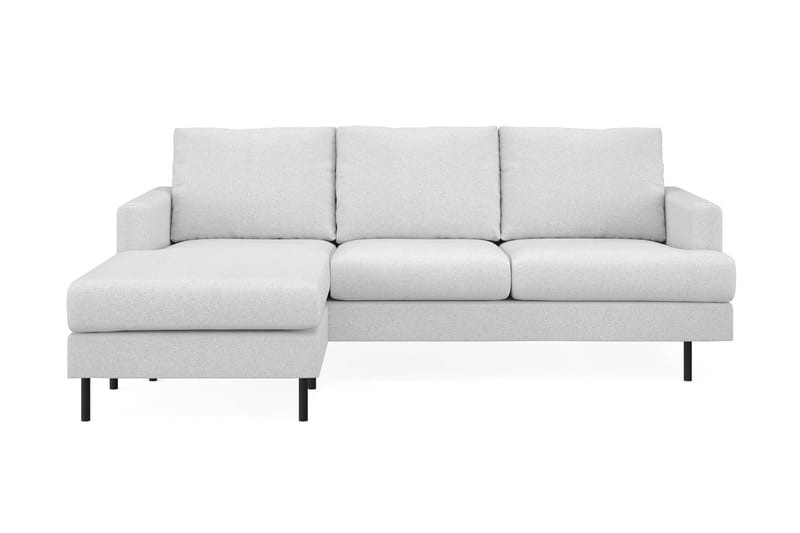 Menard Compact 3-sits Vänstervänd L-formad Divansoffa i Tyg - Ljusgrå - Möbler - Vardagsrum - Soffor - Divansoffa & schäslong