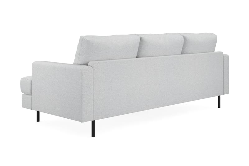 Menard Compact 3-sits Vänstervänd L-formad Divansoffa i Tyg - Ljusgrå - Möbler - Vardagsrum - Soffor - Divansoffa & schäslong