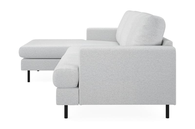 Menard Compact 3-sits Vänstervänd L-formad Divansoffa i Tyg - Ljusgrå - Möbler - Vardagsrum - Soffor - Divansoffa & schäslong