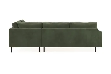 Menard Compact 4-sits Högervänd L-formad Schäslongsoffa i Manchester - Grön - Möbler - Vardagsrum - Soffor - Divansoffa & schäslong