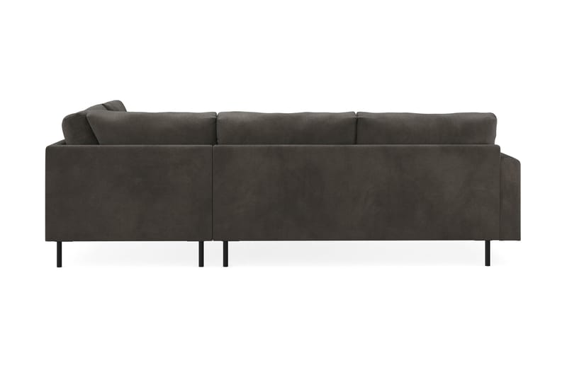 Menard Compact 4-sits Högervänd L-formad Schäslongsoffa i Manchester - Mörkgrå - Möbler - Vardagsrum - Soffor - Divansoffa & schäslong
