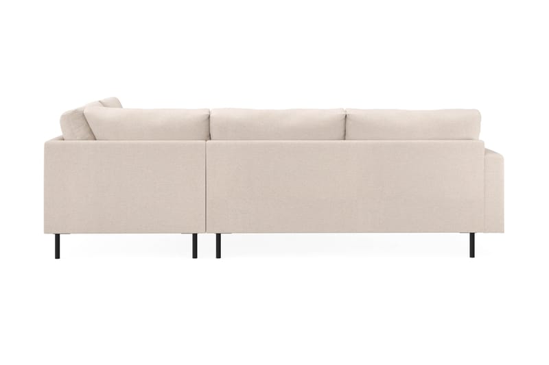 Menard Compact 4-sits Högervänd L-formad Schäslongsoffa i Tyg - Beige - Möbler - Vardagsrum - Soffor - Divansoffa & schäslong