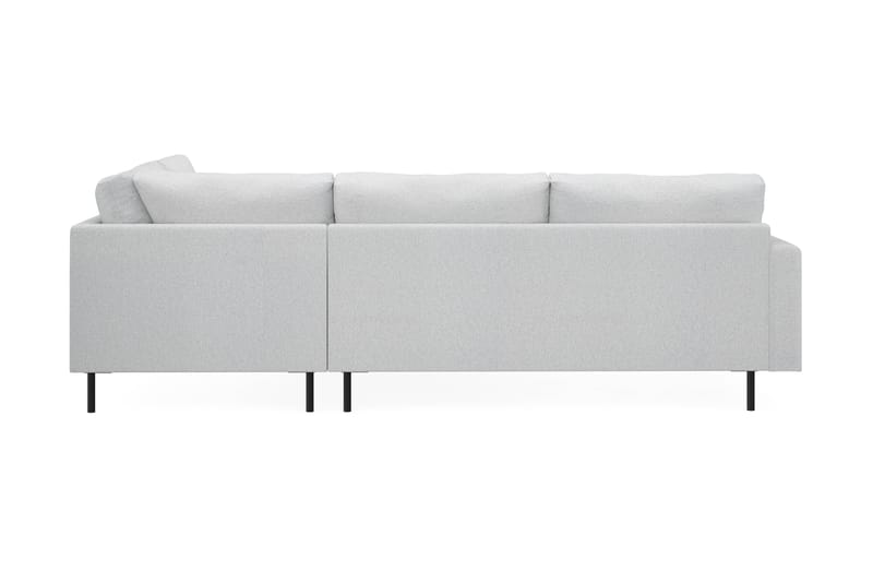 Menard Compact 4-sits Högervänd L-formad Schäslongsoffa i Tyg - Ljusgrå - Möbler - Vardagsrum - Soffor - Divansoffa & schäslong