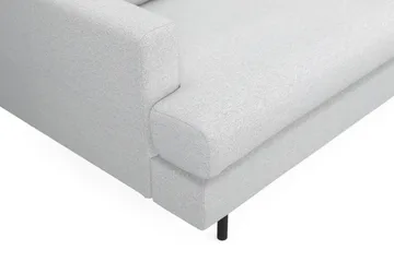 Menard Compact 4-sits Högervänd L-formad Schäslongsoffa i Tyg - Ljusgrå - Möbler - Vardagsrum - Soffor - Divansoffa & schäslong