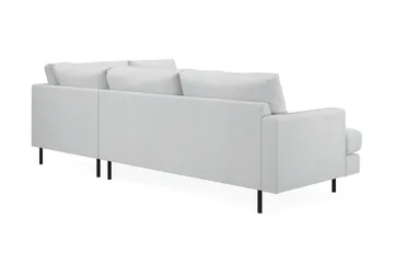 Menard Compact 4-sits Högervänd L-formad Schäslongsoffa i Tyg - Ljusgrå - Möbler - Vardagsrum - Soffor - Divansoffa & schäslong
