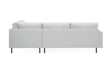 Menard Compact 4-sits Högervänd L-formad Schäslongsoffa i Tyg - Ljusgrå - Möbler - Vardagsrum - Soffor - Divansoffa & schäslong