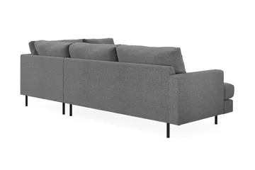 Menard Compact 4-sits Högervänd L-formad Schäslongsoffa i Tyg - Mörkgrå - Möbler - Vardagsrum - Soffor - Divansoffa & schäslong
