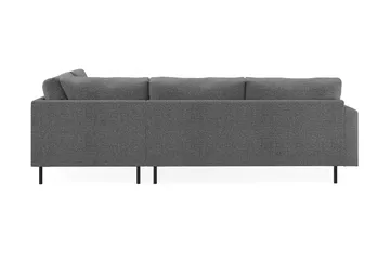 Menard Compact 4-sits Högervänd L-formad Schäslongsoffa i Tyg - Mörkgrå - Möbler - Vardagsrum - Soffor - Divansoffa & schäslong