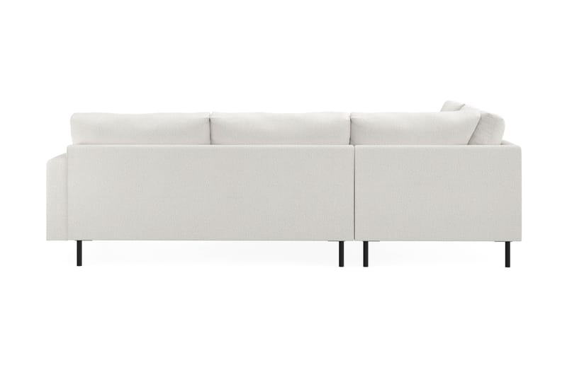 Menard Compact 4-sits Vänstervänd L-formad Schäslongsoffa i Bouclé - Vit - Möbler - Vardagsrum - Soffor - Divansoffa & schäslong