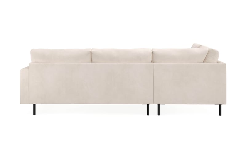 Menard Compact 4-sits Vänstervänd L-formad Schäslongsoffa i Manchester - Beige - Möbler - Vardagsrum - Soffor - Divansoffa & schäslong