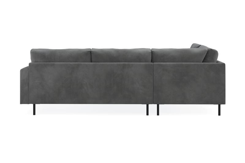 Menard Compact 4-sits Vänstervänd L-formad Schäslongsoffa i Manchester - Grå - Möbler - Vardagsrum - Soffor - Divansoffa & schäslong