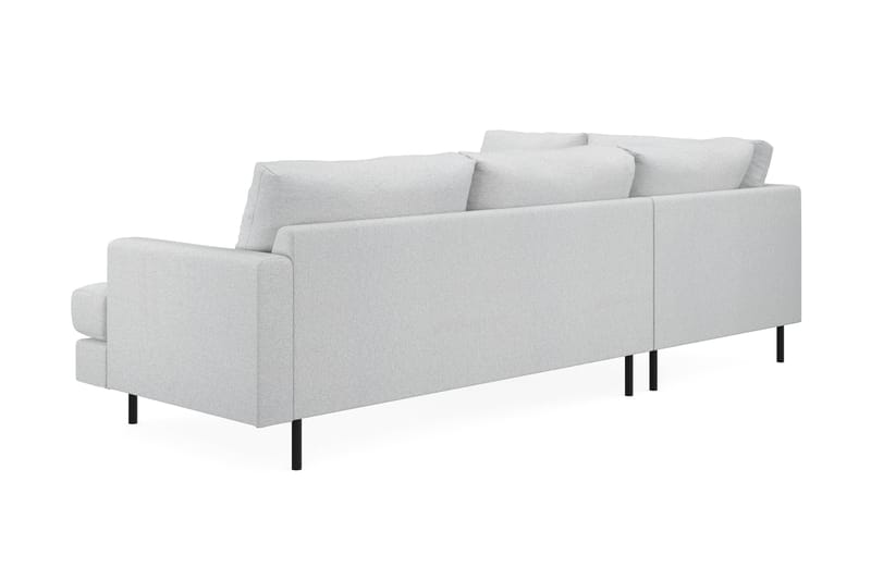 Menard Compact 4-sits Vänstervänd L-formad Schäslongsoffa i Tyg - Ljusgrå - Möbler - Vardagsrum - Soffor - Divansoffa & schäslong