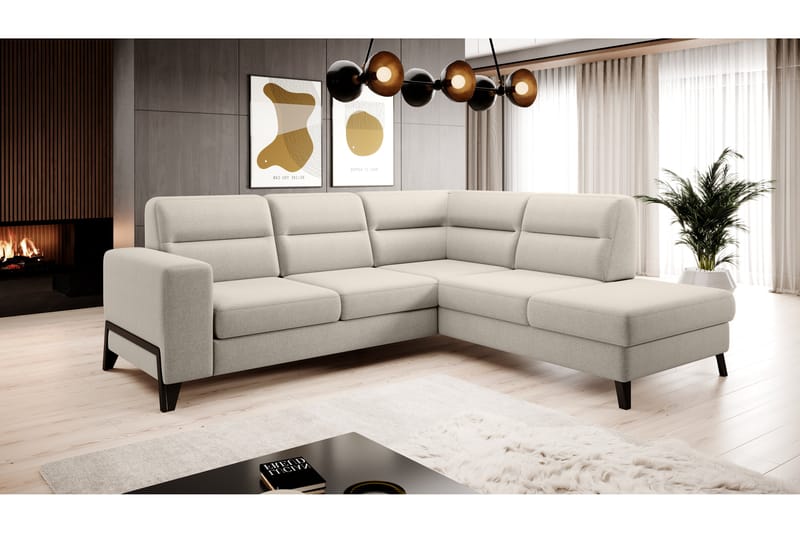 Mikuru Soffa m. Schäslong 4-sits Beige - Möbler - Vardagsrum - Soffor - Divansoffa & schäslong