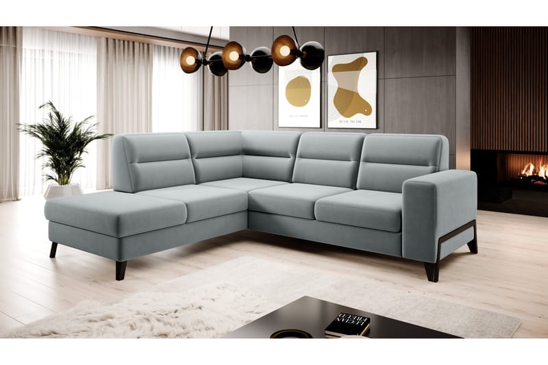 Mikuru Soffa m. Schäslong 4-sits Grå - Möbler - Vardagsrum - Soffor - Divansoffa & schäslong